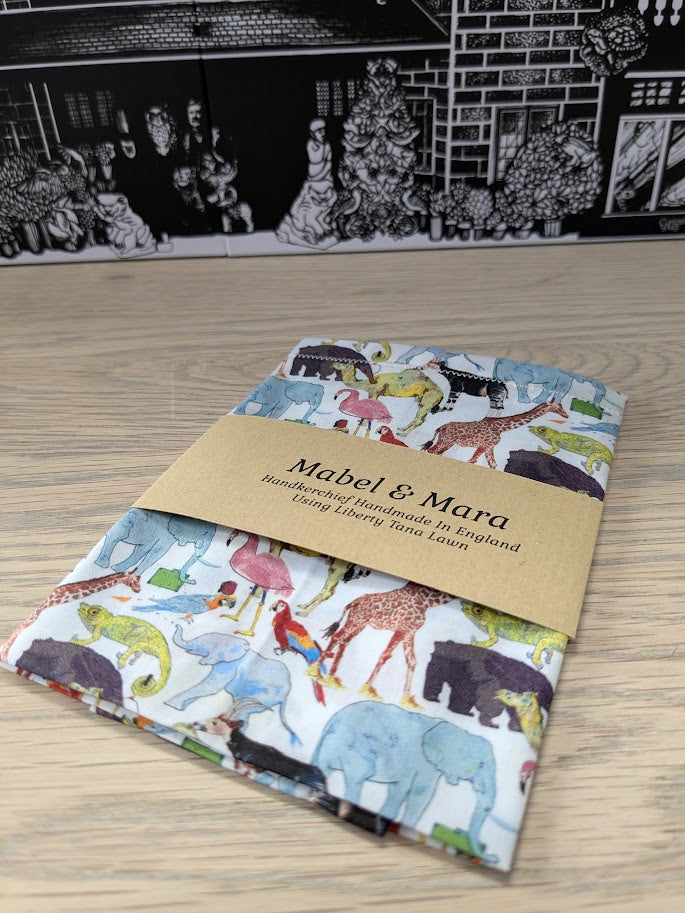 Liberty Tana Lawn Handkerchief Standard Size Queue for the zoo F