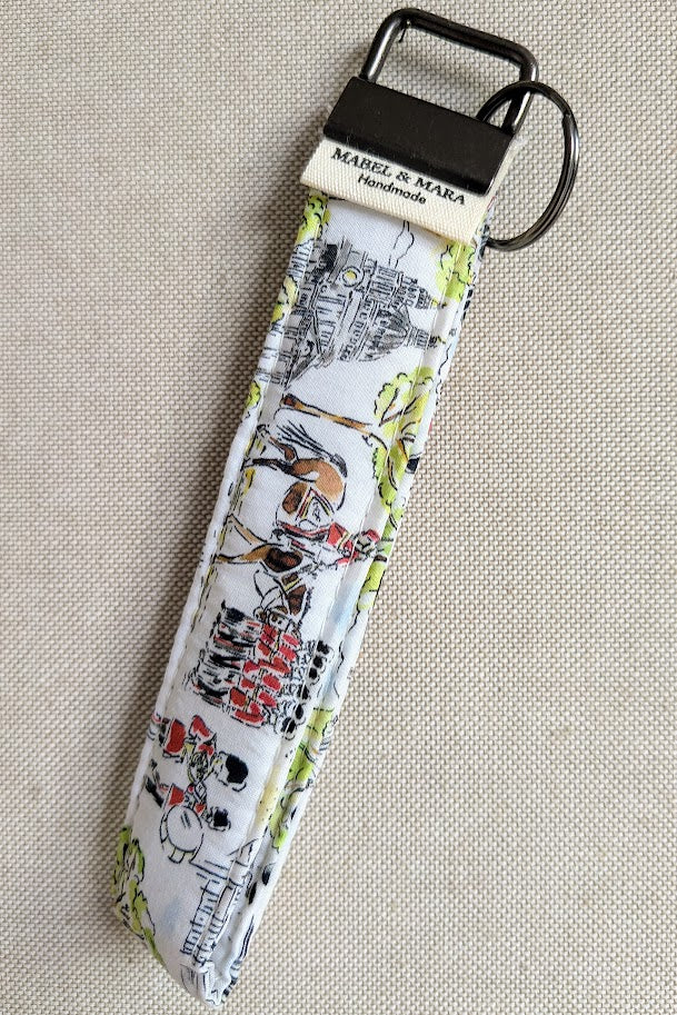 Fabric Key Fob in a variety of Liberty Tana Lawn Prints range 3