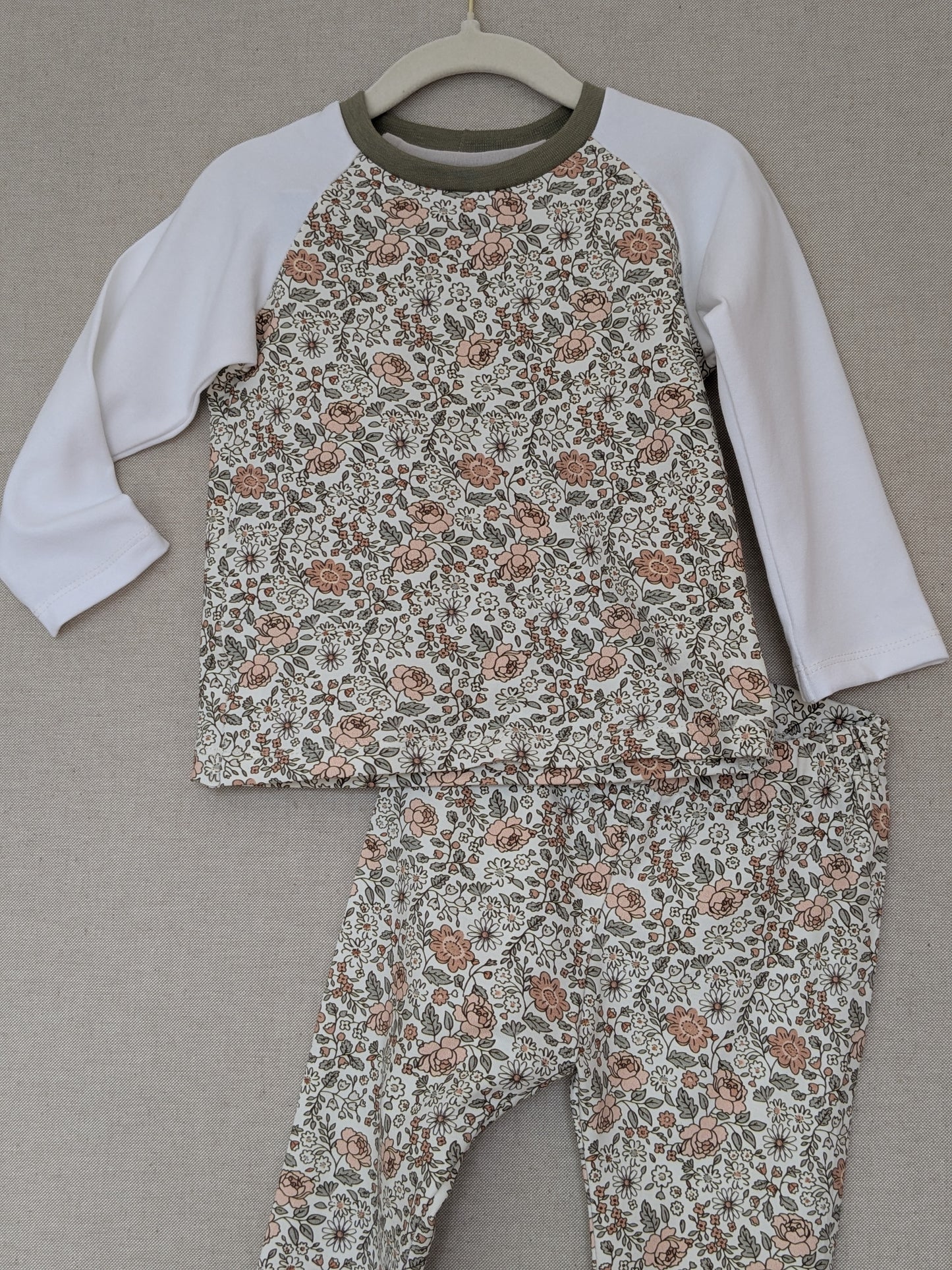 Children's Pyjamas PJs Vintage Flowers