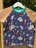 Children's T Shirt Astronaut in Space print 0-6yr