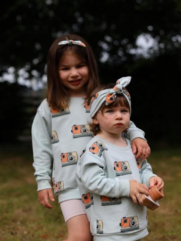 Camera Print Baby & Children's Sweatshirt, Soft Cotton Stretchy Fabric Sizes 0-6yrs Boy's Sweatshirt, Girl's Sweatshirt Cute Gift, Siblings