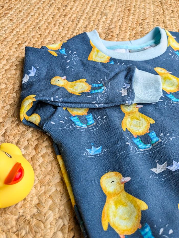 Children's Sweatshirt  soft cotton French Terry fabric with fun Duck theme print in Bright cheerful colours-0-6 years-Kid's-Gift
