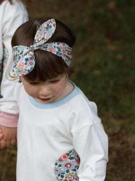 Liberty Print Top Knot Headband-Ladies/Girls Hairband-Childs Hairband-Liberty Tana Lawn-Floral Hairband-Elastic backed-Variety Prints