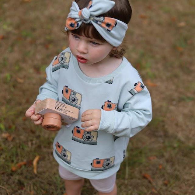 Camera Print Baby & Children's Sweatshirt, Soft Cotton Stretchy Fabric Sizes 0-6yrs Boy's Sweatshirt, Girl's Sweatshirt Cute Gift, Siblings