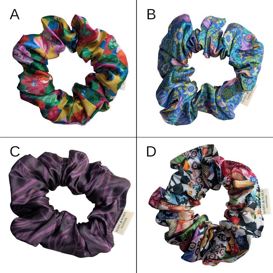 Liberty Silk Hair Scrunchies