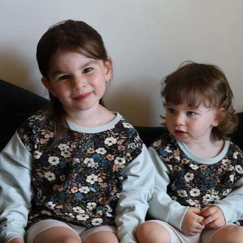 Harvest Flower Print-Baby & Children's Sweatshirt-Soft Cotton Stretchy Fabric-Sizes 0-6yrs Girl's Sweatshirt-Cute Gift-Matching Siblings