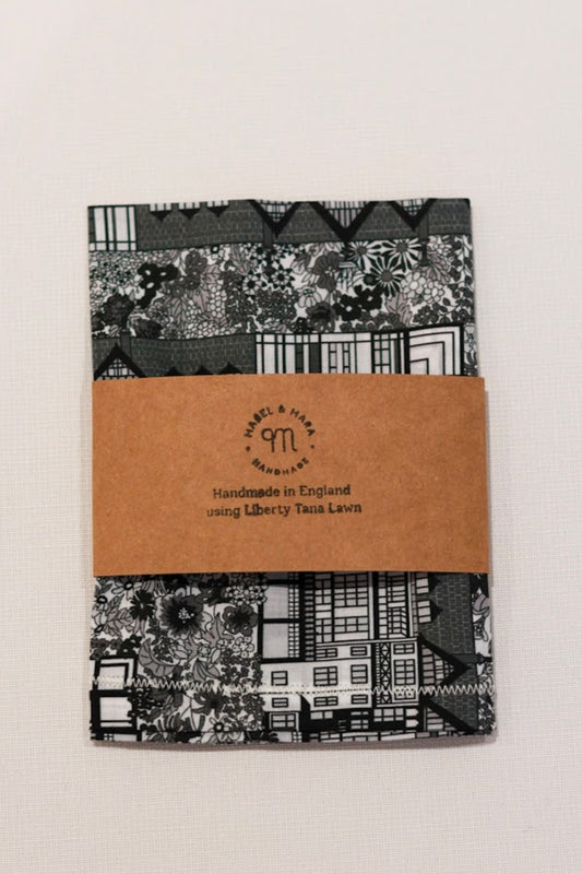 Handkerchief Liberty Tana Lawn -Tudor Belle Black