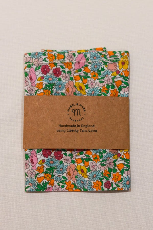 Handkerchief Liberty Tana Lawn -Poppy Forest Blue