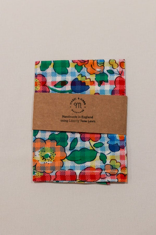 Handkerchief Liberty Tana Lawn - Betsy Check Pink Bright