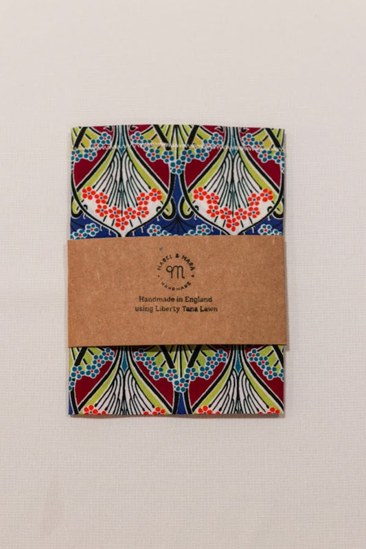 Handkerchief -Liberty tana lawn Ianthe Reds Bright