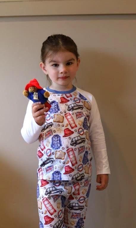 Children's Pyjamas-PJs-top and leggings set 0-6yr Kid's-Children's Gift-matching sibling pyjamas-Fun London Icon print-Unisex-Baby/Toddler