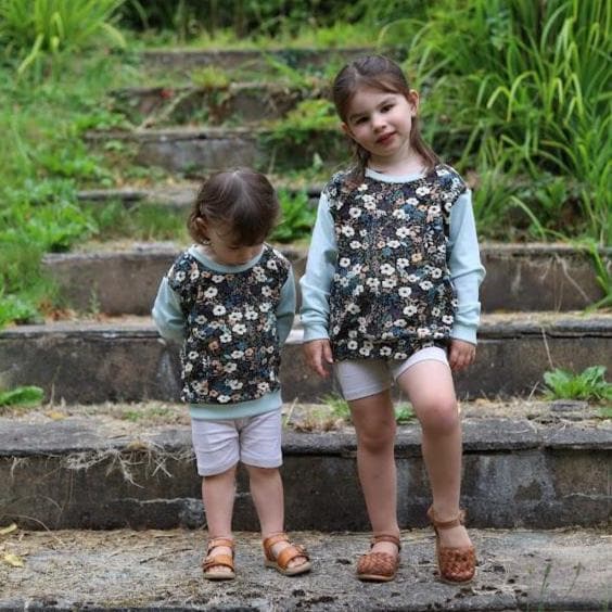 Harvest Flower Print-Baby & Children's Sweatshirt-Soft Cotton Stretchy Fabric-Sizes 0-6yrs Girl's Sweatshirt-Cute Gift-Matching Siblings
