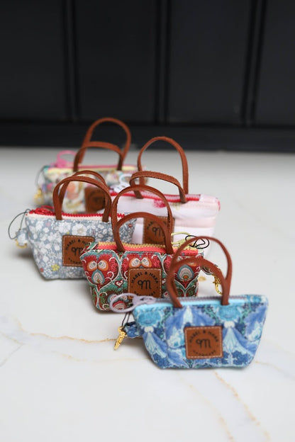 Micro Tote Bags/Case in a variety of fabric prints