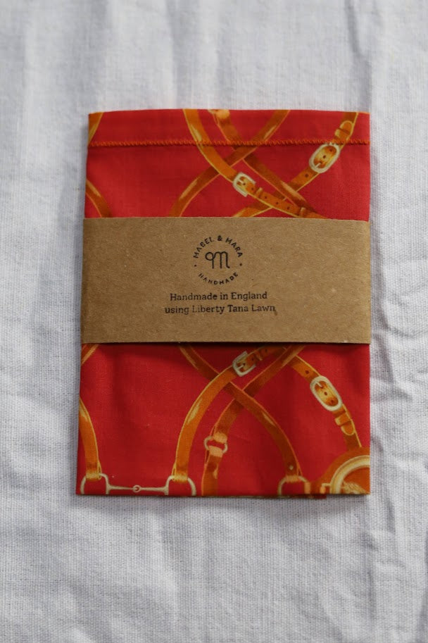Liberty Tana Lawn Handkerchief Equestrian Red