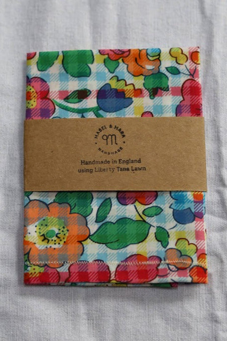 Handkerchief Liberty Tana Lawn - Betsy Check Pink Bright