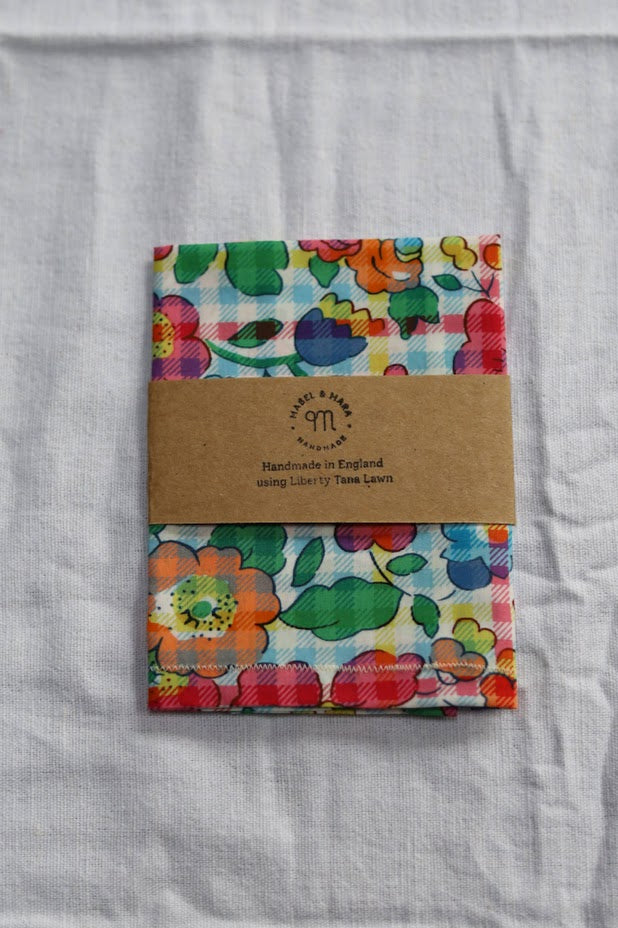 Liberty Tana Lawn Handkerchief Betsy Check Pink