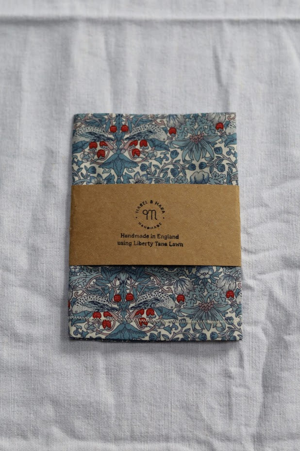 Liberty Tana Lawn Handkerchief Strawberry Thief Spring Blue