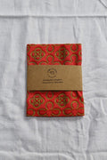 Liberty Tana Lawn Handkerchief Lucky Horseshoe Red
