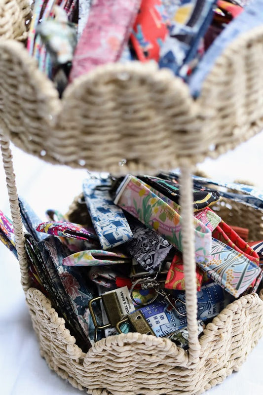 Fabric Key Fob in a variety of Liberty Tana Lawn Prints range 3