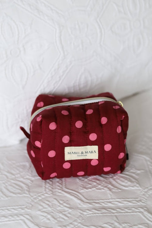 Boxy Quilted Zippered Pouch/Case Modern