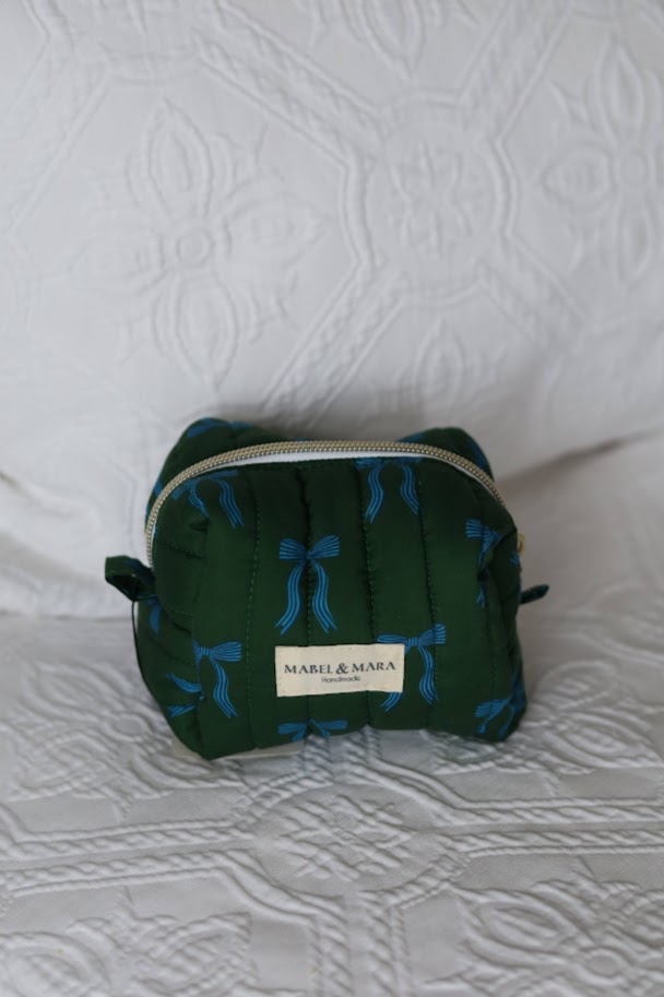 Boxy Quilted Zippered Pouch/Case Modern