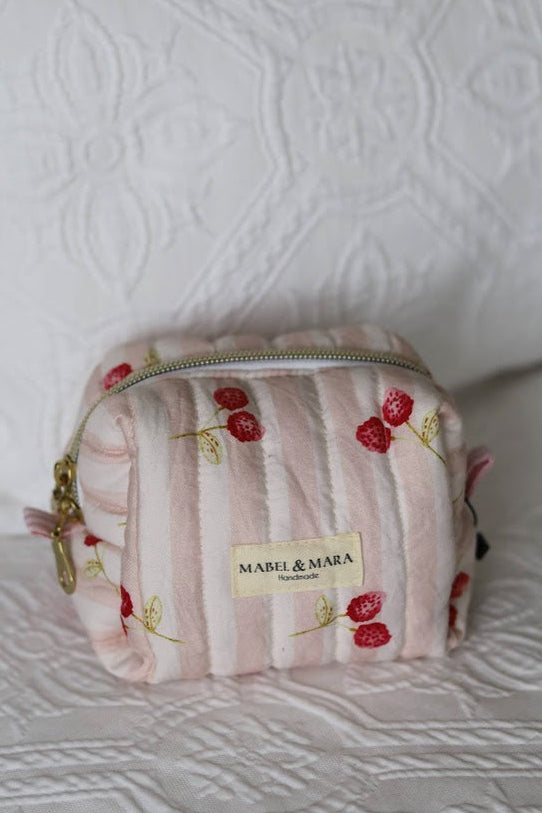 Boxy Quilted Zippered Pouch/Case Modern