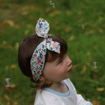 Top Knot Elasticated Headband Hair Accessory in variety Liberty Tana Lawn prints