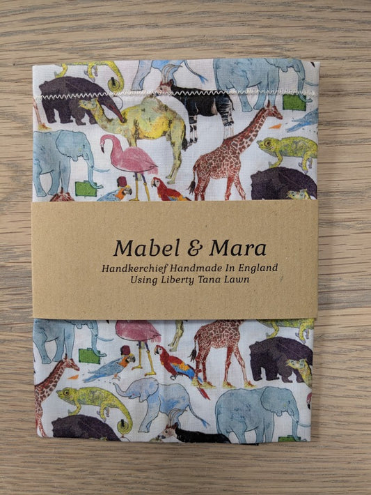 Liberty Tana Lawn Handkerchief Standard Size Queue for the zoo F