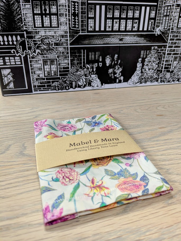 Liberty Tana Lawn Handkerchief Standard Size Gouage Gardens