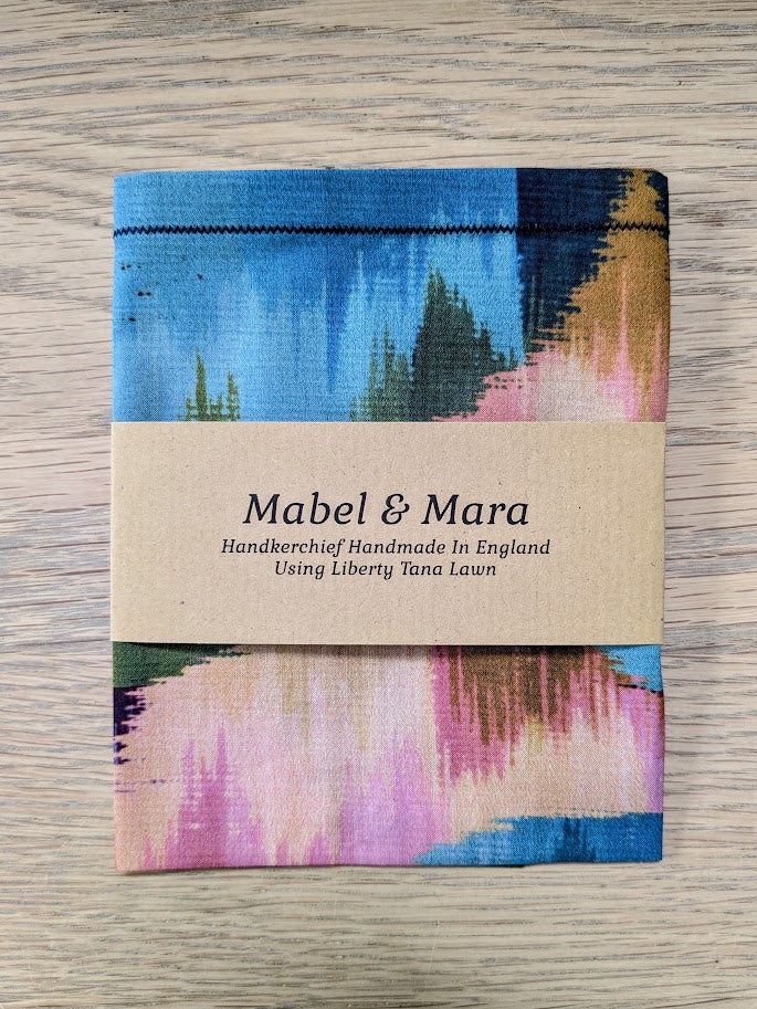 Liberty Tana Lawn Handkerchief  Ikat Tulip A