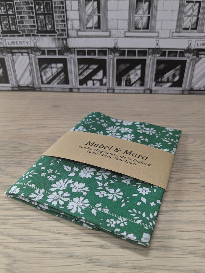 Liberty Tana Lawn Handkerchief Standard Size Capel Green