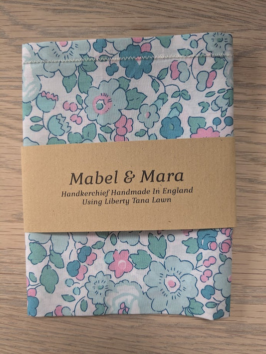 Liberty Tana Lawn Handkerchief Large and Standard Sizes Betsy Mint