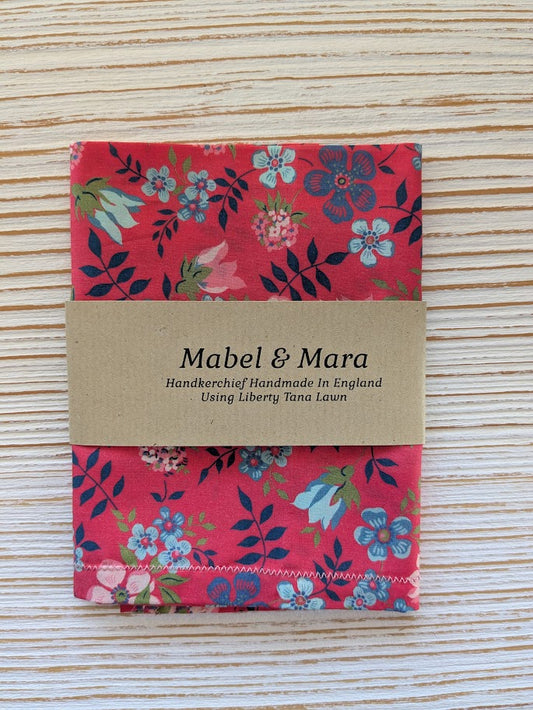 Liberty Tana Lawn Handkerchief Standard Size Edenham Pink