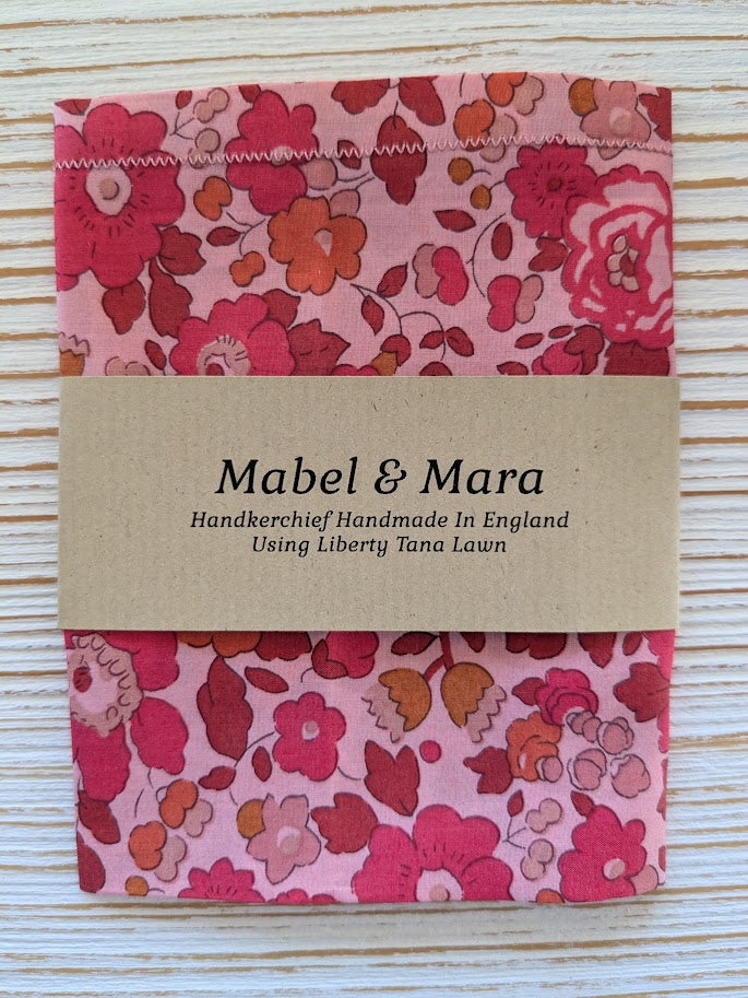 Liberty Tana Lawn Handkerchief Betsy Red