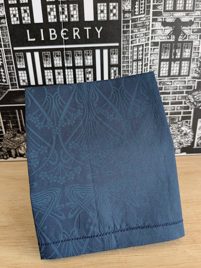 Liberty Tana Lawn Handkerchief  Ianthe Pigment Navy