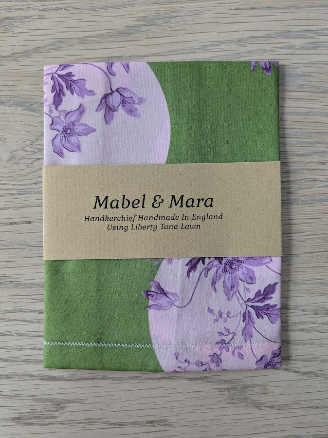 Liberty Tana Lawn Handkerchief Posey Polka Green