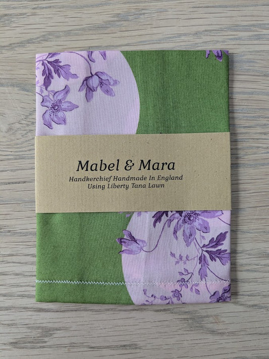 Liberty Tana Lawn Handkerchief Posey Polka Green