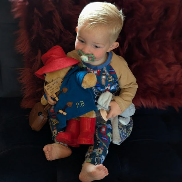 Children's Pyjamas-PJs-top and leggings set 0-6yr Kid's-Children's Gift-matching sibling pyjamas-Fun London  print-Unisex-Baby/To