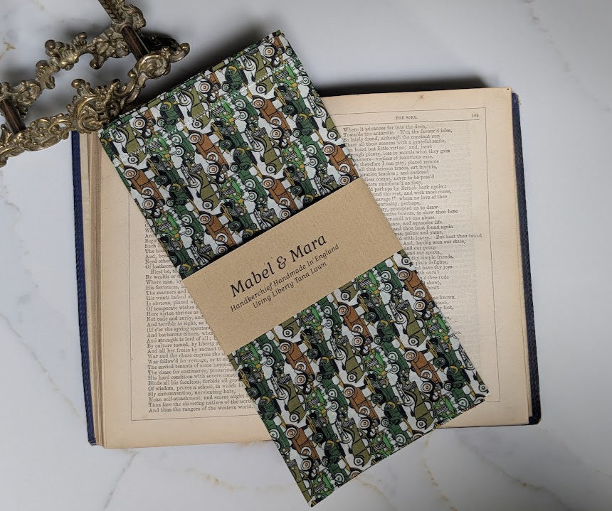 Liberty Tana Lawn Handkerchief Size Roaring Wheels