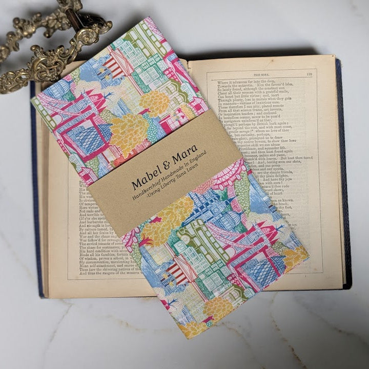 Liberty Organic Tana Lawn Handkerchief Capital Views A