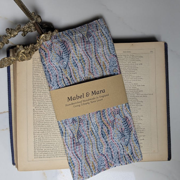 Liberty Tana Lawn Handkerchief  Poseidon C