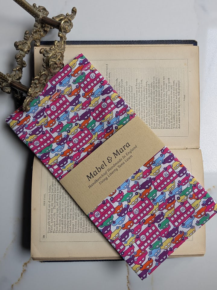 Liberty Organic Tana Lawn Handkerchief   Hop on Hop Off B