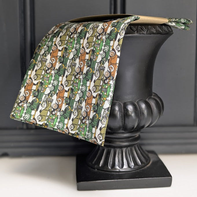 Liberty Tana Lawn Handkerchief Size Roaring Wheels