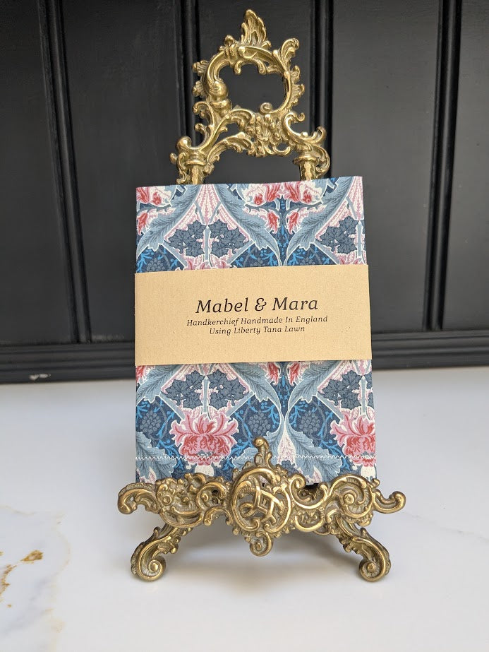 Liberty Tana Lawn Handkerchief Vintage Barnham Grey