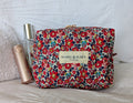 Boxy Quilted Zippered Pouch/Case Molly