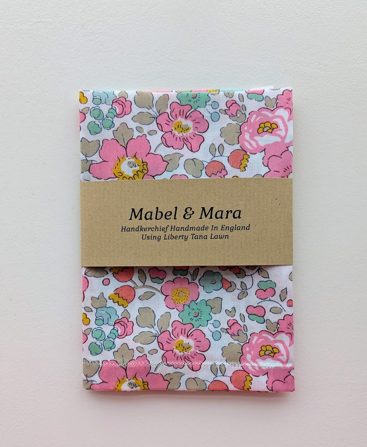 Liberty Tana Lawn Handkerchief Betsy Pink ONE