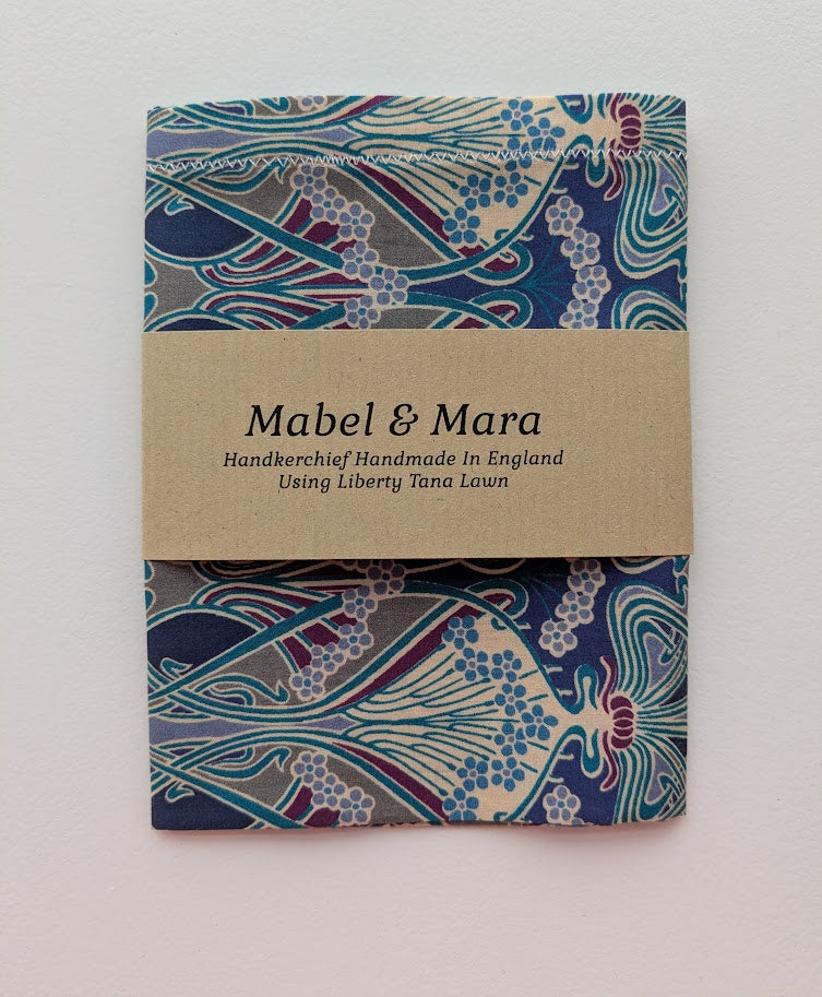 Liberty Tana Lawn Handkerchief Ianthe Teal