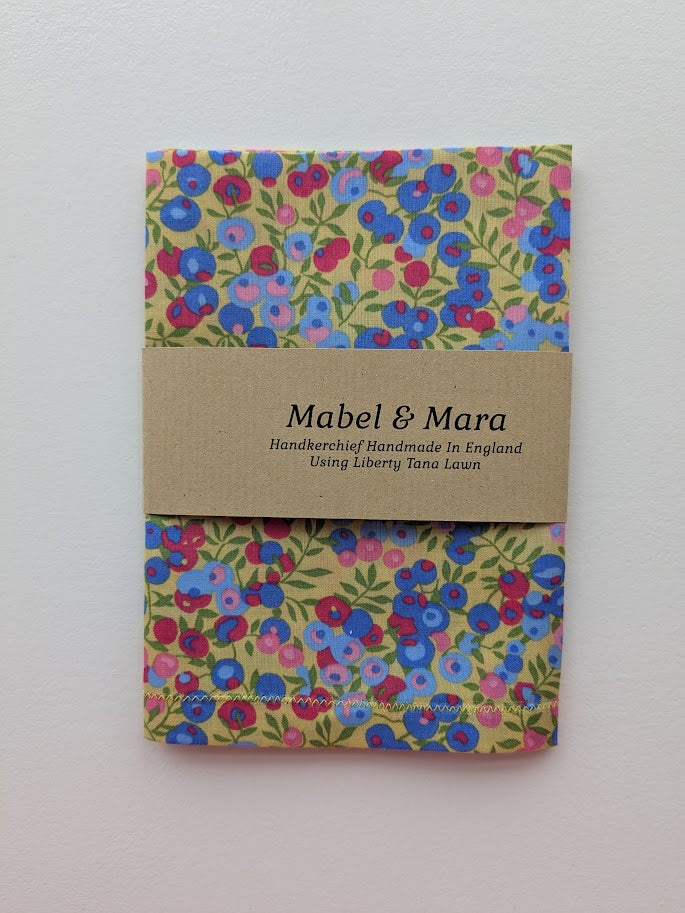 Liberty Tana Lawn Handkerchief Wiltshire Yellow