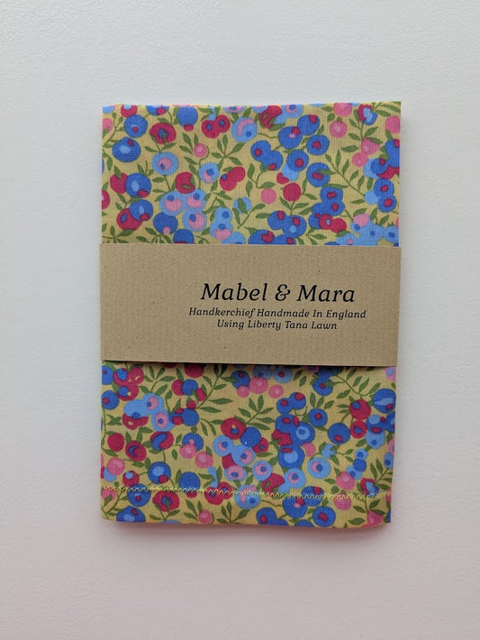 Liberty Tana Lawn Handkerchief Wiltshire Yellow