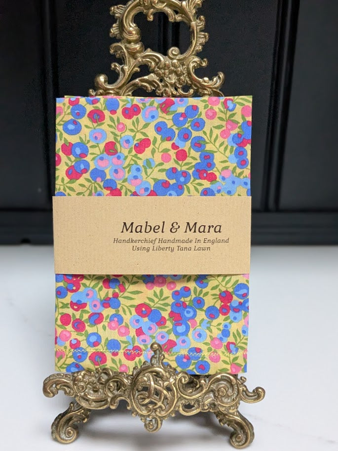 Liberty Tana Lawn Handkerchief Wiltshire Yellow